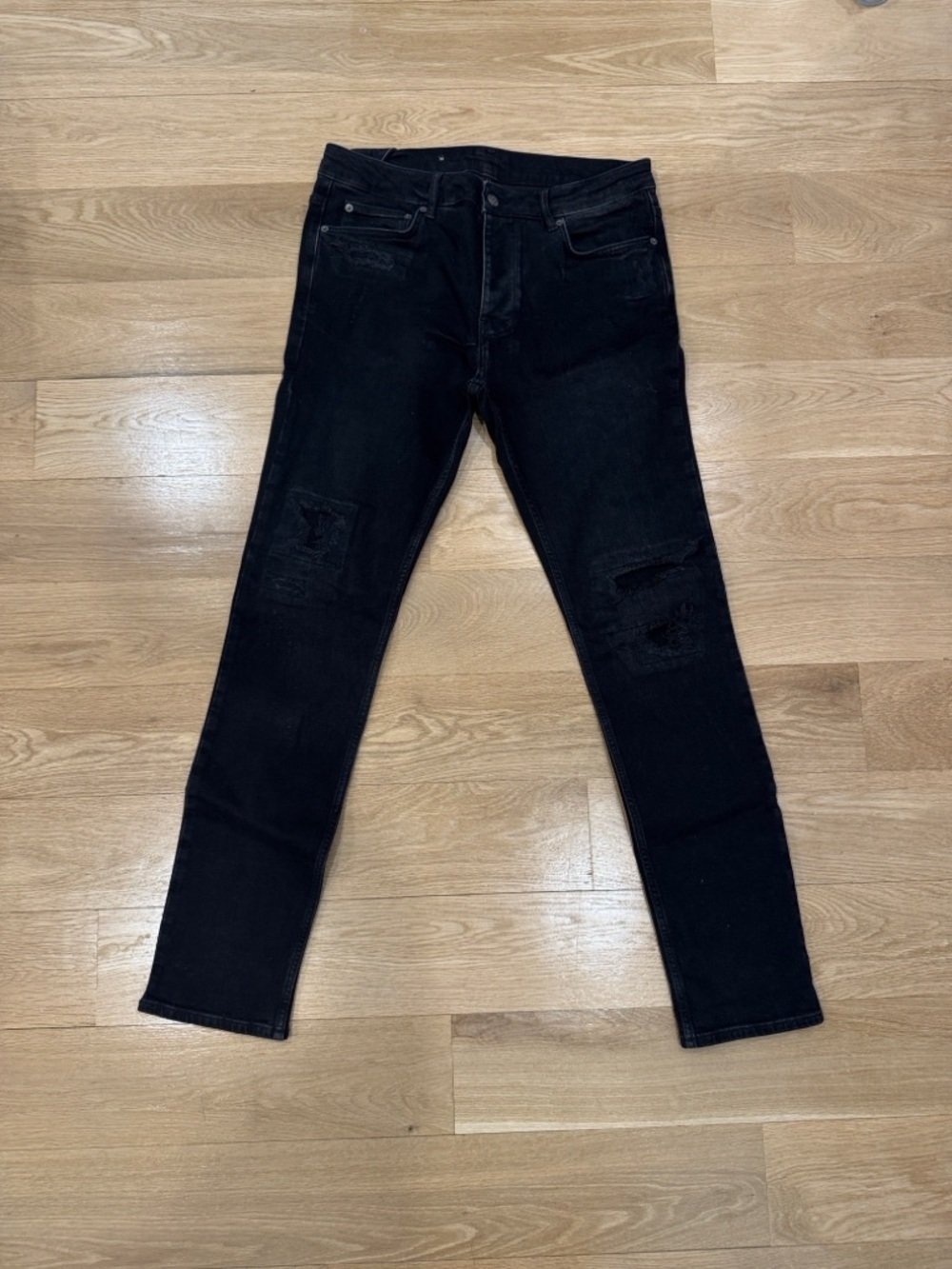 Ksubi Men's Black Slim Ripped Jeans